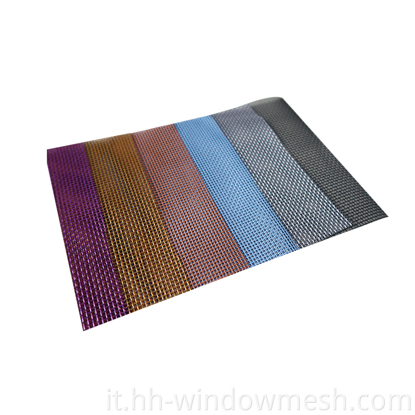 15*11 PVC Filato in poliestere rivestito di protezione per la sicurezza dello schermo di colore nero